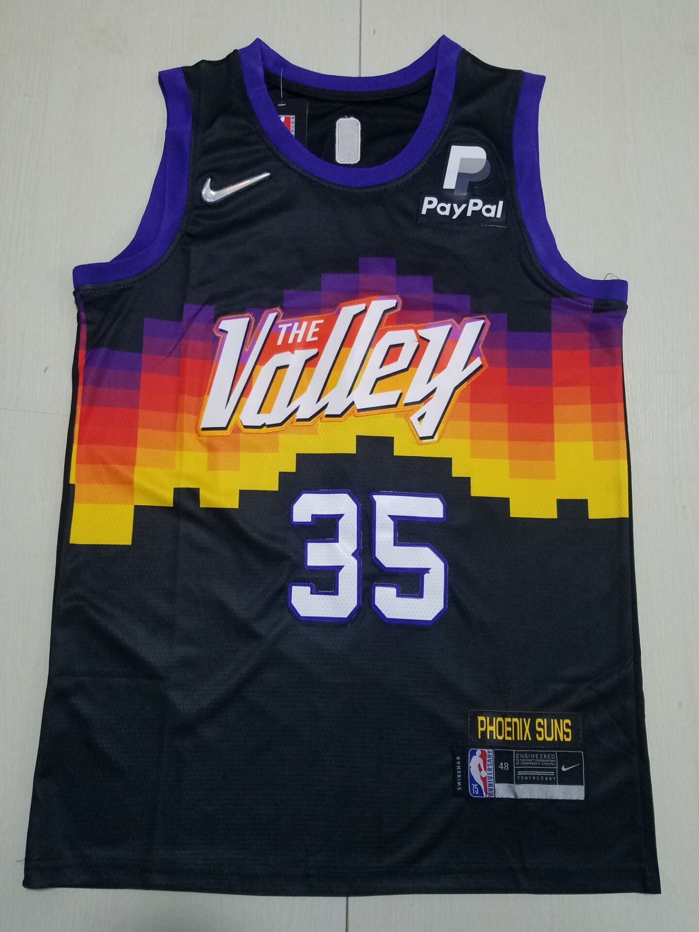 Men Phoenix Suns 35 Durant Black Nike City Edition 2023 NBA Jersey